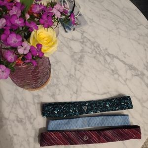 LULULEMON headband set of 3 NWOT